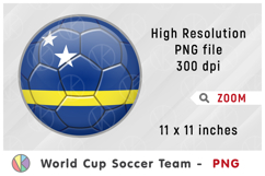 Curaçao National Team Soccer Ball. World Cup 2026 Product Image 1