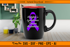 Hodgkin’s Lymphoma Cancer Awareness Ribbon SVG Product Image 3