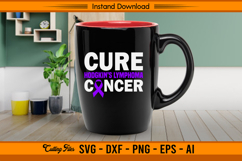 Cure Hodgkin’s Lymphoma Cancer Awareness SVG Product Image 3