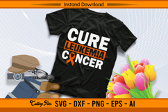 Cure Leukemia Cancer Awareness Bold Ribbon SVG Product Image 2