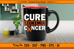 Cure Leukemia Cancer Awareness Bold Ribbon SVG Product Image 3