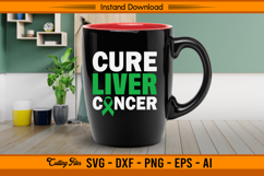 Cure Liver Cancer Awareness Ribbon SVG Design File Product Image 3
