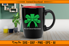 Green Bow Liver Cancer Awareness Ribbon SVG File Product Image 3