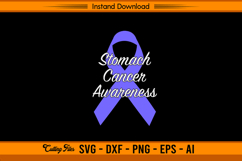 Stomach Cancer Awareness Ribbon SVG Design Product Image 1