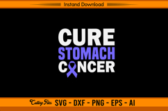 Cure Stomach Cancer Awareness SVG Design Product Image 1