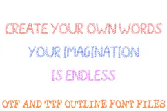 Curly Swirly Handwriting ABC Font Hand Drawn Letters Product Image 3