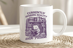 Cottagecore Animal Bookish SVG Bundle, 8 Cute Reading Quotes Product Image 3