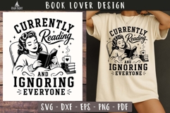 Currently Reading Book lover SVG PNG