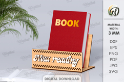 Currently Reading Sign Laser Cut. Stand Decor SVG Product Image 1