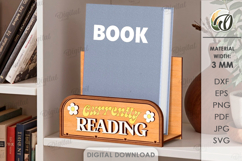 Currently Reading Signs Bundle Laser Cut. Book Holder SVG Product Image 6