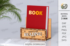 Currently Reading Signs Bundle Laser Cut. Stand Decor SVG Product Image 11