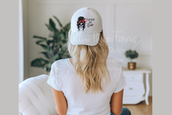 Cursed But Cute Skull Girl | Messy Bun Bandana Gothic SVG Product Image 5