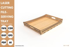 curved edge serving tray svg for Laser cut & glowforge file Product Image 2