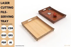 curved edge serving tray svg for Laser cut & glowforge file Product Image 3