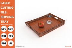 curved edge serving tray svg for Laser cut & glowforge file Product Image 1