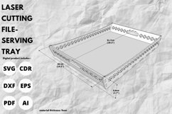 curved edge serving tray svg for Laser cut & glowforge file Product Image 4