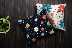 Floral Polka Dots Seamless Pattern Digital Papers Product Image 3