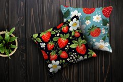 Floral Strawberry Seamless Pattern Digital Papers Product Image 3