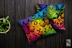 Colorful Rainbow Damask Pattern Digital Papers Product Image 4