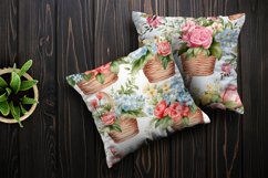 Watercolor Floral Baskets Seamless Patterns Product Image 4