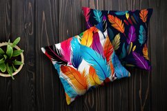 Rainbow Birds Feathers Seamless Pattern Digital Papers Product Image 3