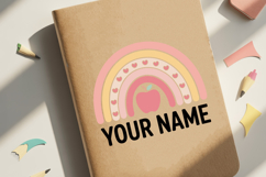 Custom Boho Rainbow Name Label SVG | Back to School Name Tag Product Image 2