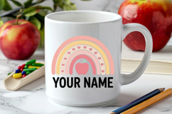 Custom Boho Rainbow Name Label SVG | Back to School Name Tag Product Image 4