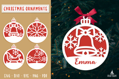 Custom Christmas Ornament SVG Laser cut