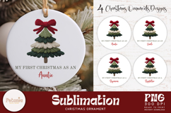 first christmas custom ornament designs being used as Christmas ornament print