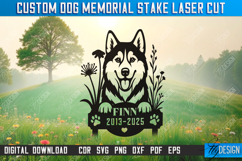 Custom Dog Memorial Garden Stake Laser Cut Bundle, Pets SVG Product Image 12