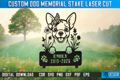 Custom Dog Memorial Garden Stake Laser Cut Bundle, Pets SVG Product Image 4