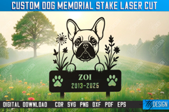 Custom Dog Memorial Garden Stake Laser Cut Bundle, Pets SVG Product Image 7