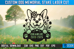 Custom Dog Memorial Garden Stake Laser Cut Bundle, Pets SVG Product Image 9