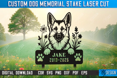 Custom Dog Memorial Garden Stake Laser Cut Bundle, Pets SVG Product Image 10