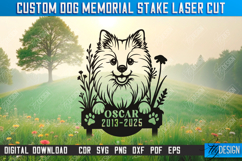 Custom Dog Memorial Garden Stake Laser Cut Bundle, Pets SVG Product Image 11