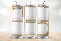 Custom Family Photos 20 Oz Tumbler Wrap Sublimation Design Product Image 2