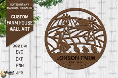 Farmhouse Wall Decor Laser Cut Bundle. Custom Farm Signs SVG Product Image 6