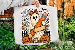 Custom Floral Halloween Teacher Png, Halloween Teacher Product Image 3