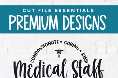 Get creative with this Medical Staff SVG design. Make your own shirts and tote bags as a perfect gift idea. Compatible with Cricut and Silhouette cutting machines, it's a must-have for DIY enthusiasts.