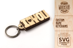 Custom Name Keychain, Name keychain svg, Keychain svg Product Image 5