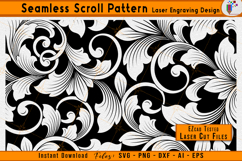 Custom Pattern Filigree Scrollwork Laser Engraving Design