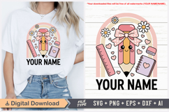 Custom School Name SVG Bundle | Personalized School Name Tag Product Image 3