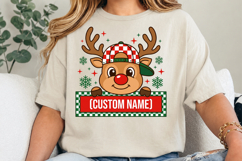 Custom Reindeer Baby Boy Christmas PNG,Personalized Product Image 3