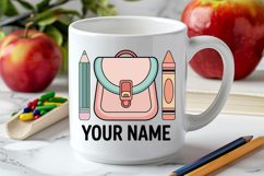 Custom School Bag Name Label SVG | Back to School Name Tag Product Image 4