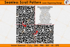 Custom Scrollwork Filigree Engraving Pattern Design