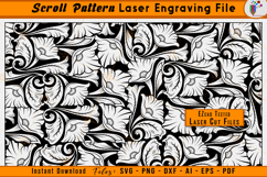 Custom Scrollwork Firearms Gun Laser Engraving Design File