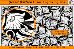 Custom Scrollwork Firearms Gun Laser Engraving Design File