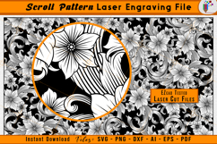 Custom Scrollwork Pattern Firearms Gun Laser Engraving File