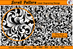 Custom Scrollwork Pattern Firearms Laser Engraving Design