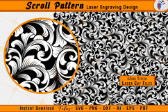 Custom Scrollwork Pattern Firearms Laser Engraving Design